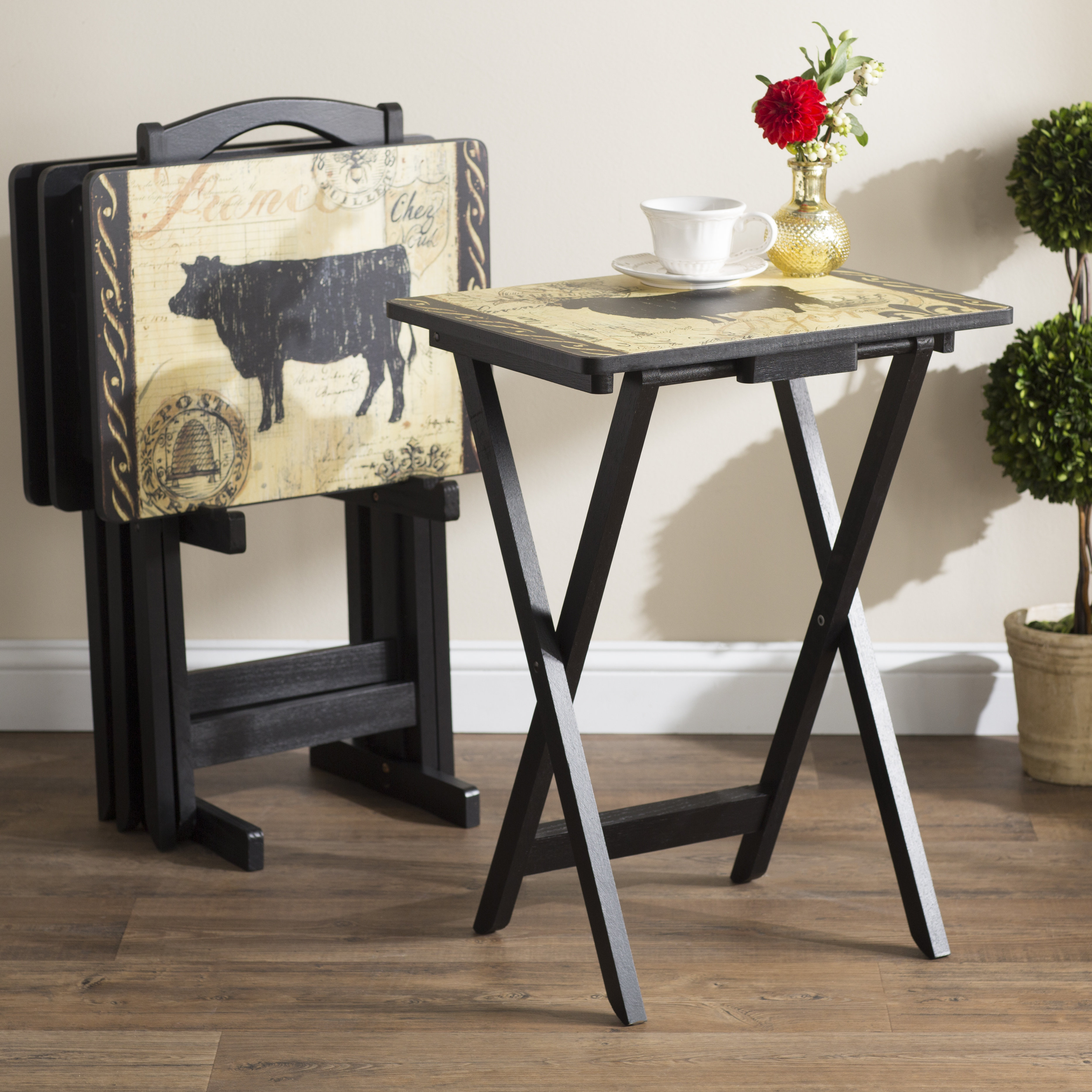 Farmhouse snack tables discount
